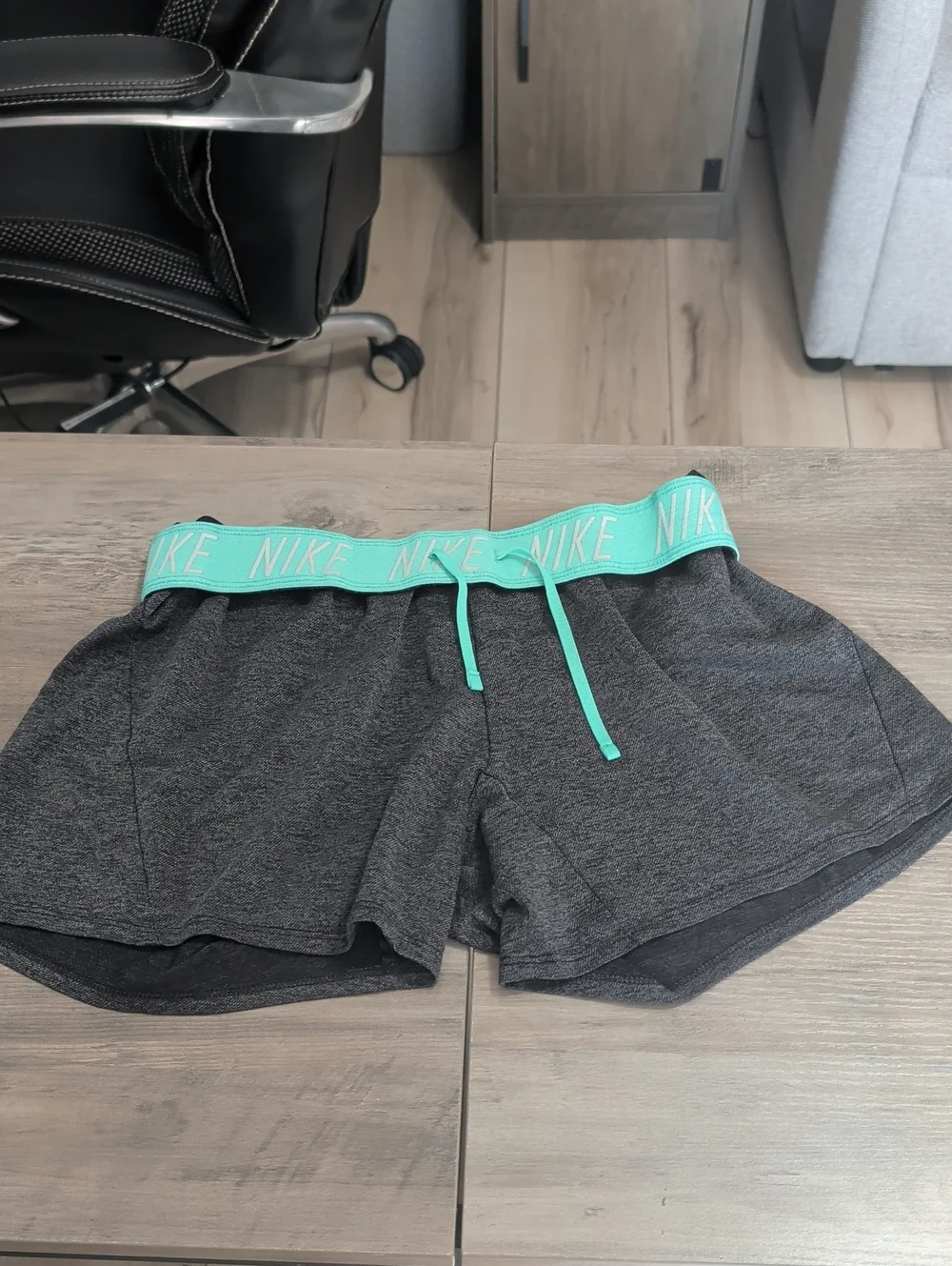 Nike Women’s Active Comfort Shorts In Charcoal Gray